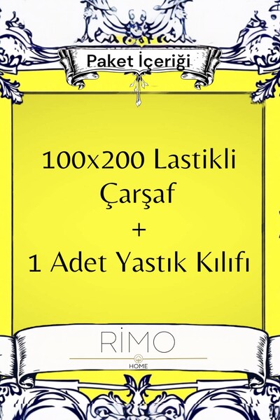 Rimo Home 100 X 200 Fitted Sheet Set Single + 1 Pillowcase