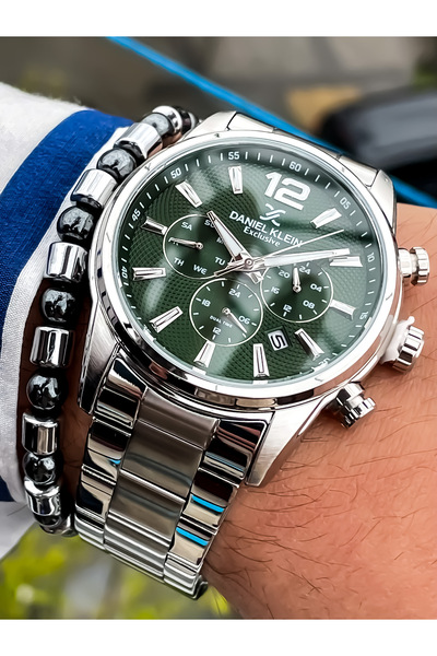 Daniel Klein Brand Original New Season Silver Color Wedding Engagement Men's Steel Waterproof Watch Bracelet