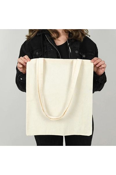 TATA CRAFT *10 BUC. GEANT DE Pânză RAW UNISEX 35X40cm 100% BUMBAC 140gr NATURAL FĂRĂ IMPRIMARE CUREA LUNGĂ