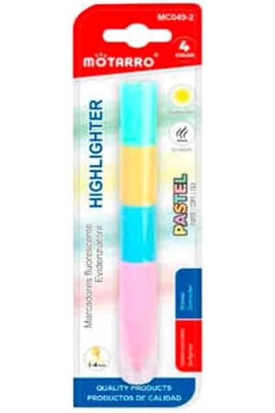 MOTARRO Highlighter Pen Smooth Chisel Tip Markers for Note-Taking, Study, Office & School