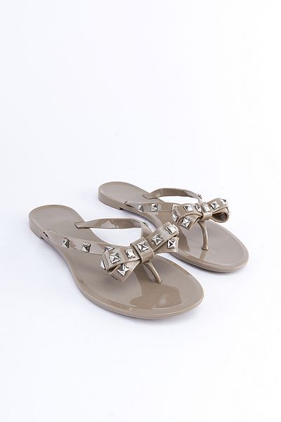 SHOEMARK Diva Mink Stone Women's Slippers - Flip Flops
