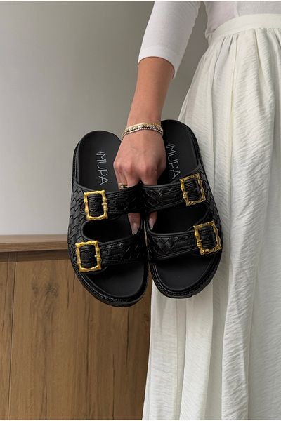 Mupa Shoes Black Women's Slippers