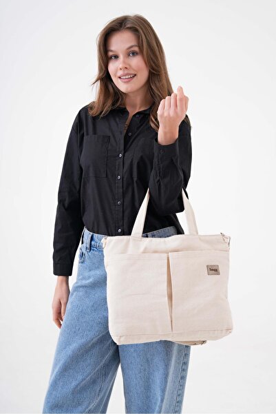 Bagg Çapraz Kanvas Çanta Pl