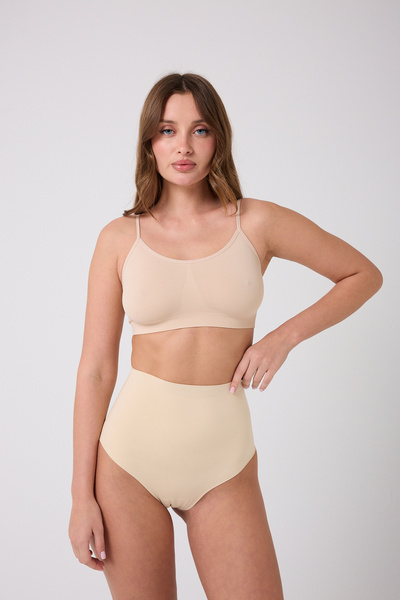 BLOOMFIT Lazer Kesim İnceltici Yüksel Bel String Tanga Push Up