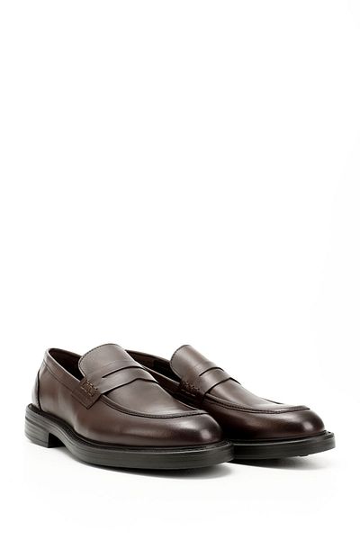 GÖNDERİ(R) Men's Brown Genuine Leather Loafer Shoes