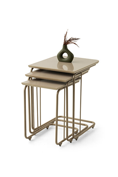 Levent Mobilya Aksesuar TEKERLEKLİ C ZİGON, CAPPİCİNO