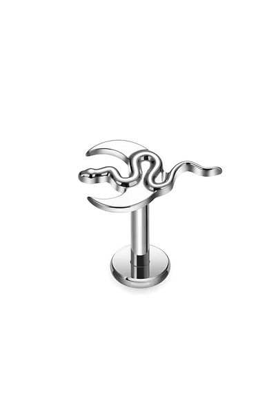 Janset F136 Titanium Snake Model Tragus Piercing - Helix Piercing
