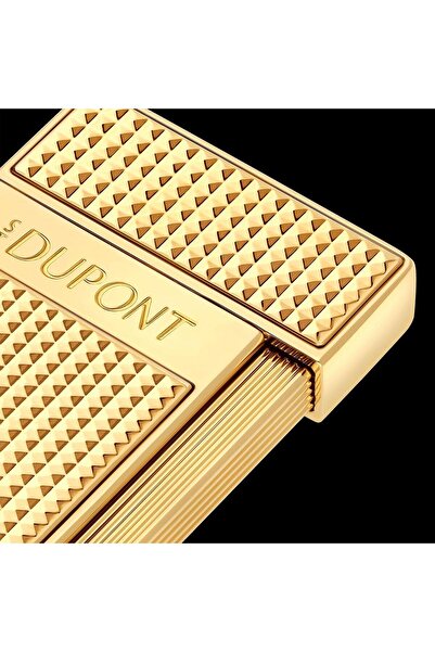 S.T. Dupont Slimmy Puro Çakmak Diamon Head Gold 28119
