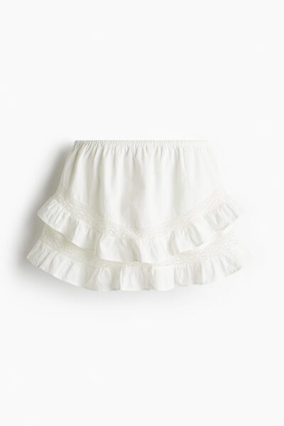 H&M Fırfırlı Mini Etek