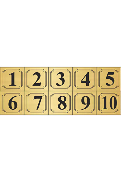 sıradışıhediyem طقم خزانة طاولة باب معدني - 10 قطع - مقاس 3.5 سم × 3.5 سم