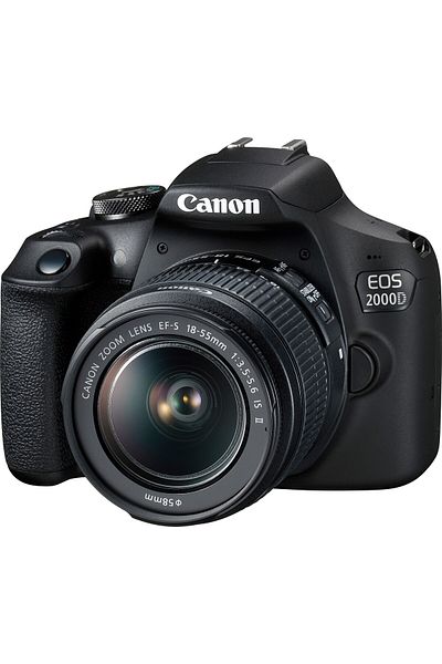 Canon Canon EOS 2000D DSLR Camera, 24.1 MP, Black + EF-S 18-55mm IS II Lens