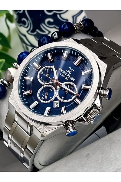 Daniel Klein Original All Functions Active New Season Men's Steel Watch Bracelet Gift