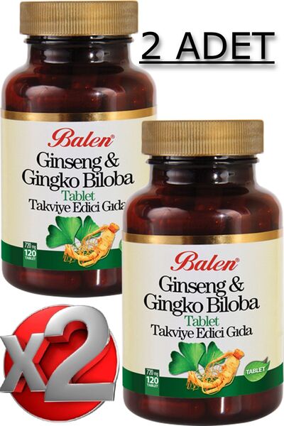 Balen 2 Adet Ginseng & Gingko Biloba Tablet 120 Adet