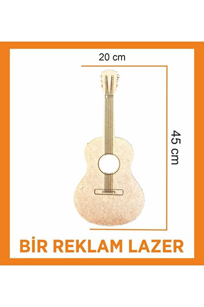 birlazer Gitar Boyama Aktivite Sanat Okul Öncesi Anaokulu Kreş Etkinlik 20x45 cm