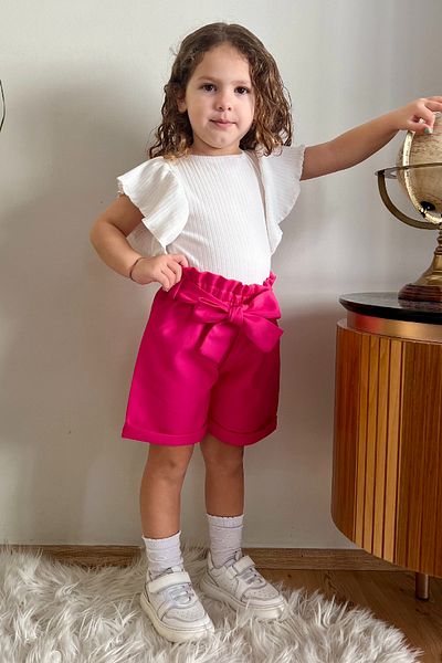 meqlife Summer Girl Shorts Blouse Suit Girl's Holiday Combination