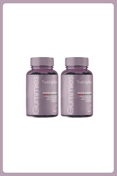 Farmasi Nutriplus Red & Green Mix Gummy 60 PCS- 2 Adet