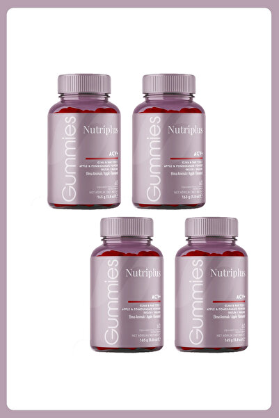 Farmasi Nutriplus Vegan Vitamin&mineral Gummy Elma Aromalı 60 PCS - 4 Adet