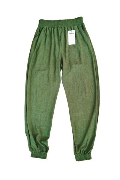 STOREMAX Bürümcek Fabric Large Size Elastic Waist Women's Leggings Trousers Elastic Leg - - R9