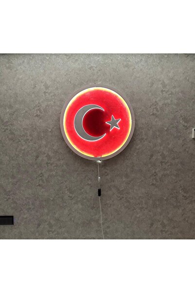 Işıkla Gelen Gurur - Kablolu LED Türk Bayrağı Tablosu