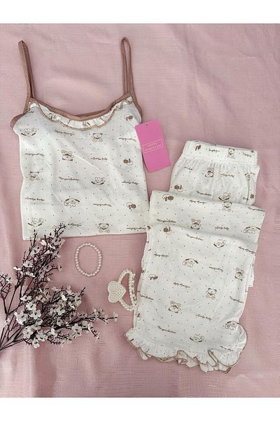 MH Moony Homewears Комплект пижама с меки шорти Animal Love Summer