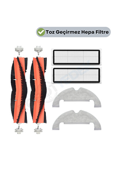 robotyedek Dreame D10 Plus (RLS3D) Uyumlu Yedek Parça Seti Fırça Filtre Mop-6...