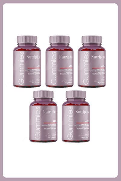 Farmasi Nutriplus Vegan Vitamin&mineral Gummy Elma Aromalı 60 PCS - 5 Adet
