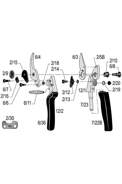 Felco 20cm Right By-pass - 12 Pruning Shears