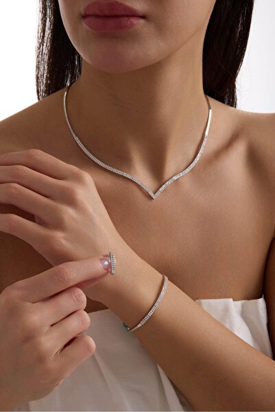 Tufanlar Kuyumculuk 14 Ayar Beyaz Çavuş Altın Düğün Seti