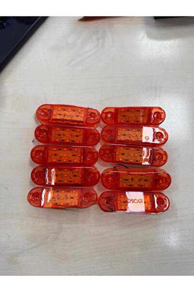 Oscar Ledli Yan Etek Lambası 12-24 Sarı 10'lu Paket