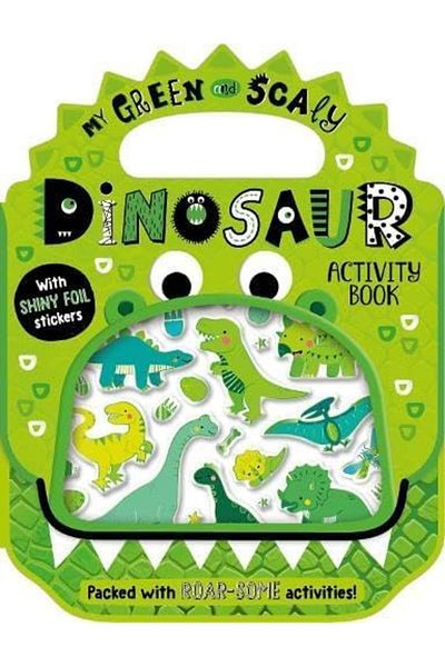 Make Believe Ideas Shiny Stickers My Green and Scaly Dinosaur Activity Book