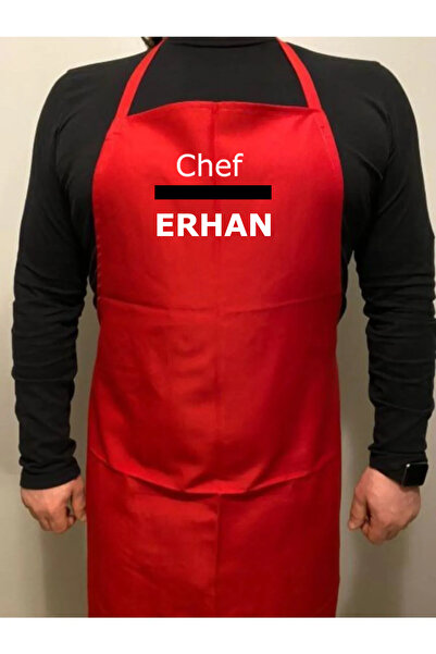 Umut Tekstil Kırmızı Desensiz Servis Önlüğü