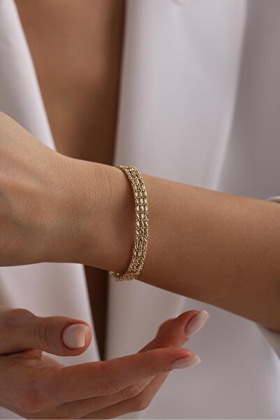 Tufanlar Kuyumculuk 14 Ayar Dorikalı Kelepçe Altın Bilezik