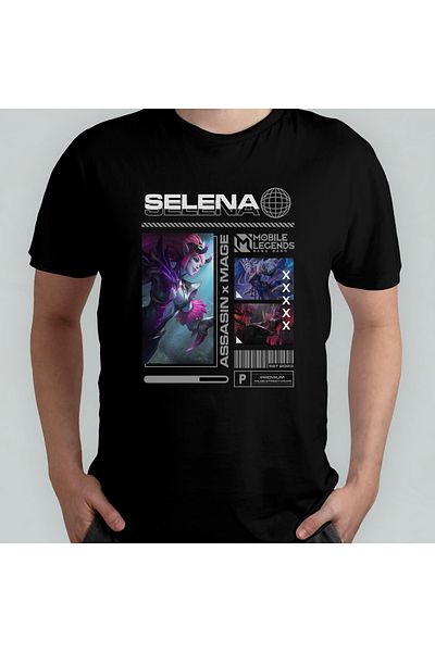 Pixxa Mobile Legends Hayabusa Unisex T-Shirt 100% βαμβακερό με λαιμόκοψη
