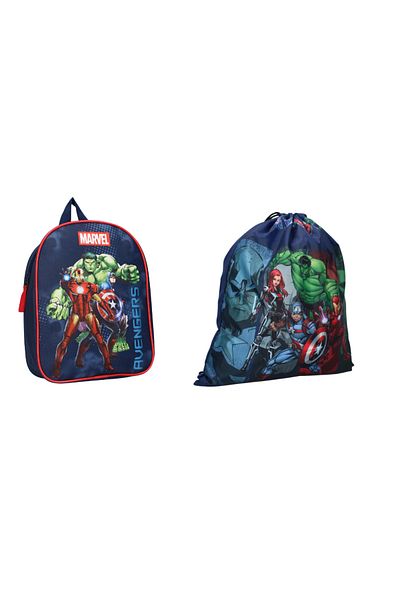 AVENGERS Kindergarten Schoolbag Set, 29x22x9 cm and Sports Bag, 44x1x36 cm, multicolor, Avengers United Forces