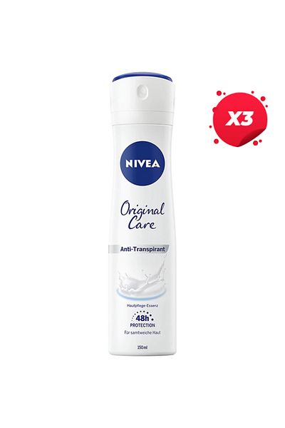 NIVEA X3 - NIVEA ANTIPERSPIRANT DEO 150ML ORIGINAL CARE