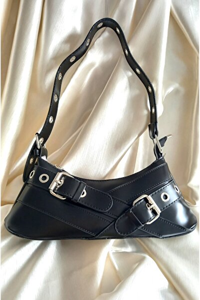 MODA KEMER TASARIMLI ŞIK BAGET ÇANTA