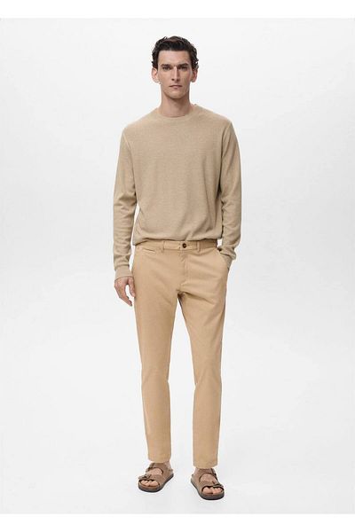 MANGO Man Short Chino Pants with Narrow Legs