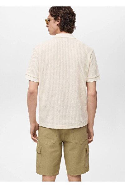 MANGO Man Thick Rib Tricot Polo T-Shirt