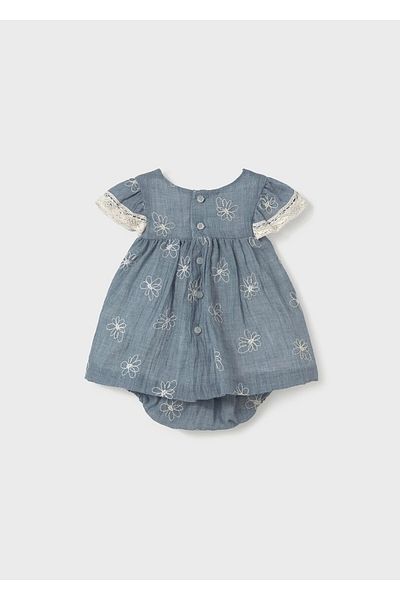 MAYORAL Newborn Baby Girl Embroidered Dress