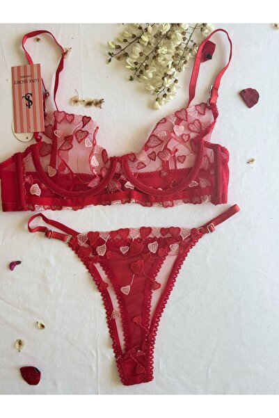 Dantelli Sütyen Bralet Takım