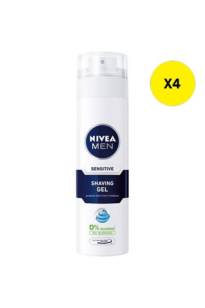 NIVEA X4 - NIVEA GEL RAS 200ML SENSITIVE