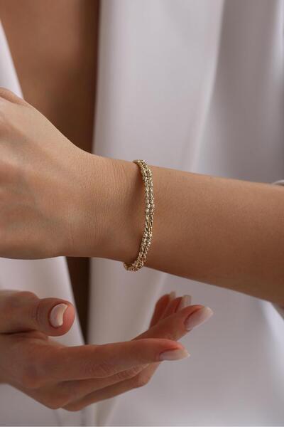 Tufanlar Kuyumculuk 14 Ayar Dorikalı Kelepçe Altın Bilezik