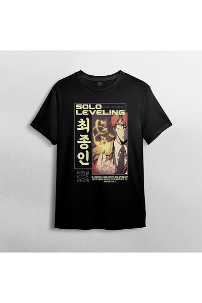 Pixxa Μπλουζάκι Unisex 100% Cotton Crew Neck Model 6 - Solo Leveling