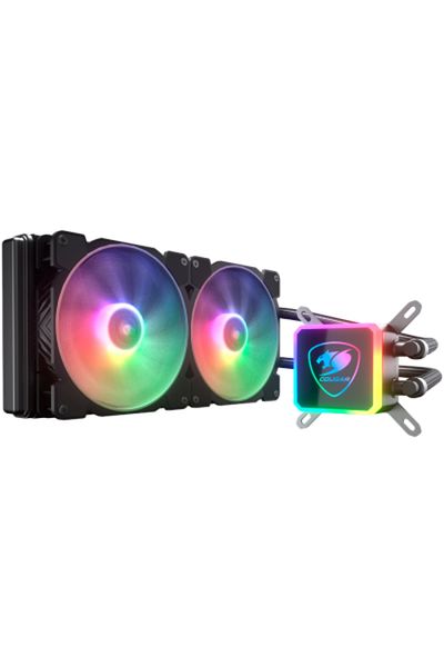 Cougar Cooler CPU COUGAR AIO Liquid Cooling Aqua ARGB 280 3MAQR280.0003, iluminare ARGB, 2 x 140mm