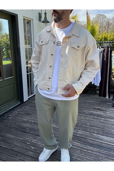 BYBASICMAN Beige Buttoned Jacket Ke-613/617-6/615