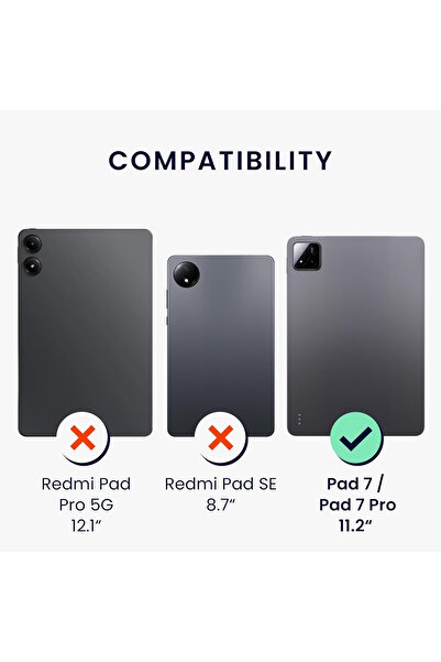 m.tk moveteck حافظة لجهاز Xiaomi Pad 7 Pro مقاس 11.2 بوصة مع زاوية خلفية شفافة لحماية غطاء الكمبيوتر اللوحي المقاوم للصدمات