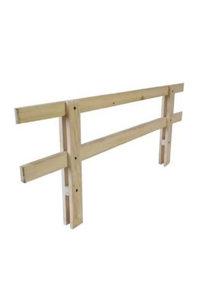 worldofwood 120x45 Wooden Baby Bed Protection Barrier - Guardrail Crib