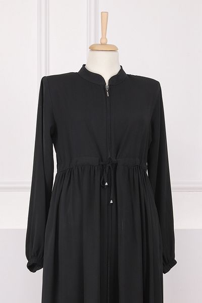 İmajButik Μαύρο κορδόνι μανίκι ελαστικό Ferace