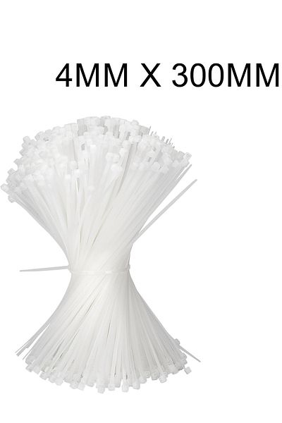 Generic Cable Ties - Nylon - Self-Locking Fastening for Home, Office, Garage, Workshop (100 Pack)