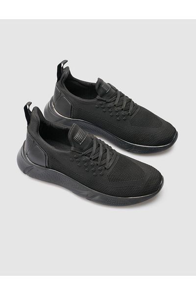 Cabani Light Sole - Knitwear Black Men's Sports Shoes